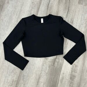 Alo Yoga Alosoft Crop Finesse Long Sleeve Top